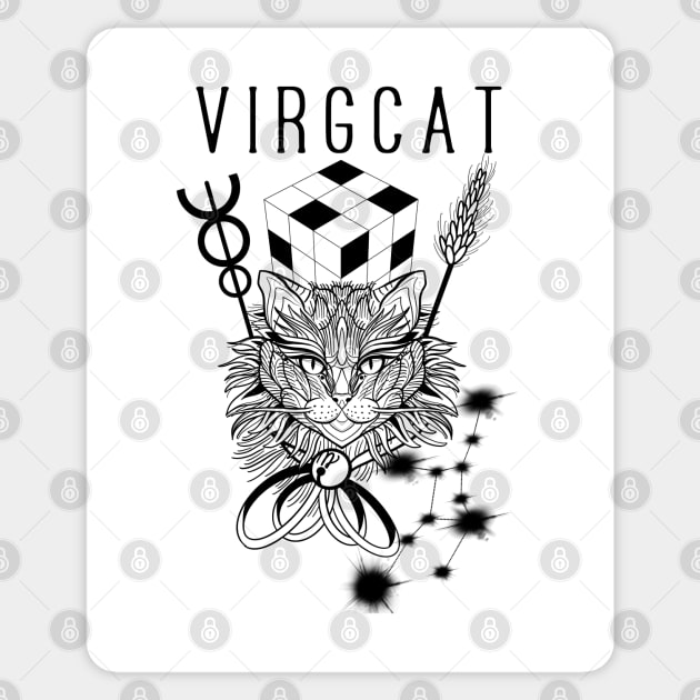 Zodiacat - a zodiac cattery: virgo Edit Sticker by Blacklinesw9